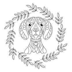 Hunde-Mandalas Ausmalbild #211803 zum Ausdrucken und Ausmalen Hunde-Mandalas Ausmalbild #211803 zum Ausdrucken und Ausmalen