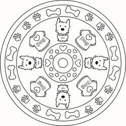 Hunde-Mandalas Ausmalbild #211804 zum Ausdrucken und Ausmalen Hunde-Mandalas Ausmalbild #211804 zum Ausdrucken und Ausmalen