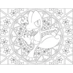 Pokémon-Mandalas Ausmalbild #174027 zum Ausdrucken und Ausmalen