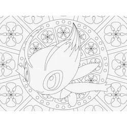 Pokémon-Mandalas Ausmalbild #174031 zum Ausdrucken und Ausmalen