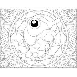 Pokémon-Mandalas Ausmalbild #174032 zum Ausdrucken und Ausmalen