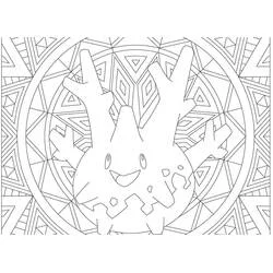 Pokémon-Mandalas Ausmalbild #174033 zum Ausdrucken und Ausmalen