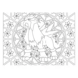 Pokémon-Mandalas Ausmalbild #174035 zum Ausdrucken und Ausmalen