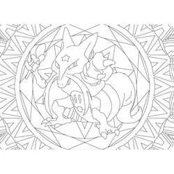 Pokémon-Mandalas Ausmalbild #174040 zum Ausdrucken und Ausmalen