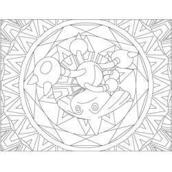 Pokémon-Mandalas Ausmalbild #174041 zum Ausdrucken und Ausmalen
