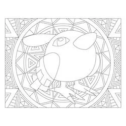 Pokémon-Mandalas Ausmalbild #174042 zum Ausdrucken und Ausmalen