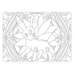 Pokémon-Mandalas Ausmalbild #174043 zum Ausdrucken und Ausmalen