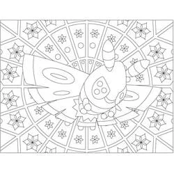 Pokémon-Mandalas Ausmalbild #174045 zum Ausdrucken und Ausmalen