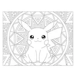 Pokémon-Mandalas Ausmalbild #174047 zum Ausdrucken und Ausmalen