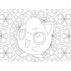 Pokémon-Mandalas Ausmalbild #174052 zum Ausdrucken und Ausmalen
