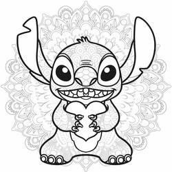 Stitch-Mandalas Ausmalbild #216356 zum Ausdrucken und Ausmalen