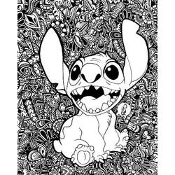 Stitch-Mandalas Ausmalbild #216360 zum Ausdrucken und Ausmalen