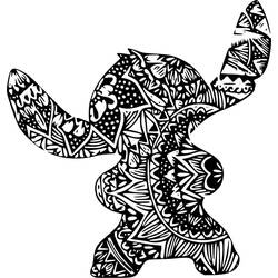 Stitch-Mandalas Ausmalbild #216361 zum Ausdrucken und Ausmalen