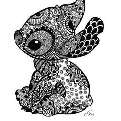 Stitch-Mandalas Ausmalbild #216364 zum Ausdrucken und Ausmalen