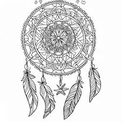 Traumfänger-Mandalas - Kostenlose Ausmalbilder zum Ausdrucken
