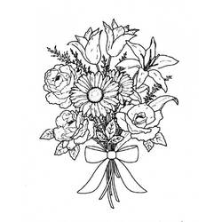 Blumenstrauß - Kostenlose Ausmalbilder zum Ausdrucken