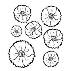 Malvorlage Mohn in verschiedenen Größen