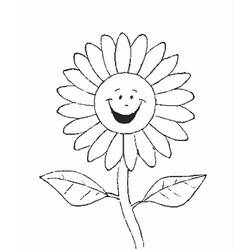 Sonnenblume Ausmalbild #171025 zum Ausdrucken und Ausmalen
