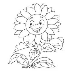 Sonnenblume Ausmalbild #171034 zum Ausdrucken und Ausmalen