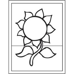 Sonnenblume Ausmalbild #171042 zum Ausdrucken und Ausmalen