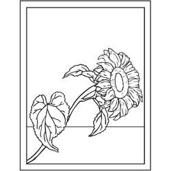 Sonnenblume Ausmalbild #171046 zum Ausdrucken und Ausmalen