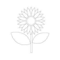 Sonnenblume Ausmalbild #171057 zum Ausdrucken und Ausmalen