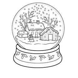Wintersaison - Kostenlose Ausmalbilder zum Ausdrucken