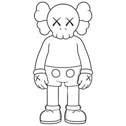 KAWS - Kostenlose Ausmalbilder zum Ausdrucken