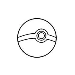 Malvorlage Pokeball einfache runde Form