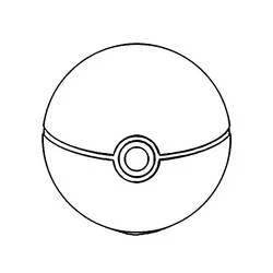 Malvorlage Pokeball einfache runde form