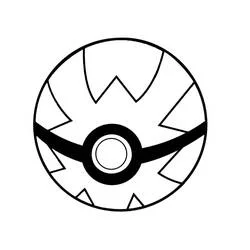 Pokeball - Kostenlose Ausmalbilder zum Ausdrucken