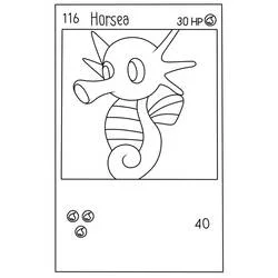 Malvorlage Horsea Pokémon Karte