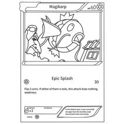 Malvorlage Magikarp Pokémon Karte