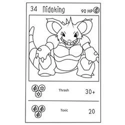 Malvorlage Pokémon Karte Nidoking