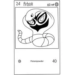 Malvorlage Pokémon Karte Arbok