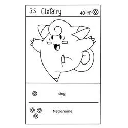 Malvorlage Piepi Pokémon Karte