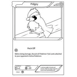 Malvorlage Pokémon Karte Pidgey