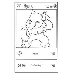Malvorlage Pokémon Karte Hypno