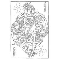 Malvorlage Königin Argine Tarotkarte