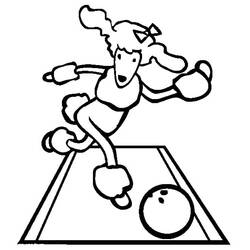 Bowling - Kostenlose Ausmalbilder zum Ausdrucken