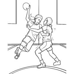 Handball - Kostenlose Ausmalbilder zum Ausdrucken