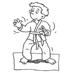 Karate - Kostenlose Ausmalbilder zum Ausdrucken