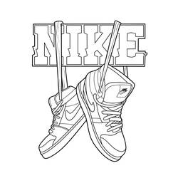 Nike - Kostenlose Ausmalbilder zum Ausdrucken