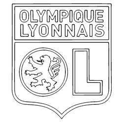 Olympique Lyonnais - Kostenlose Ausmalbilder zum Ausdrucken