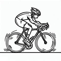 Radsport - Kostenlose Ausmalbilder zum Ausdrucken