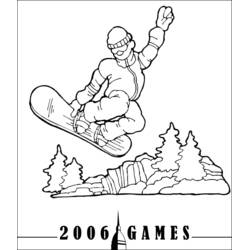 Snowboard - Kostenlose Ausmalbilder zum Ausdrucken