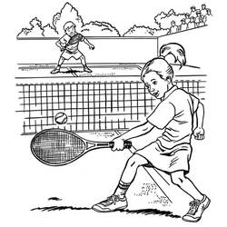 Tennis - Kostenlose Ausmalbilder zum Ausdrucken