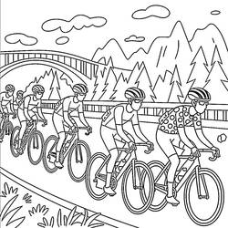 Tour de France - Kostenlose Ausmalbilder zum Ausdrucken