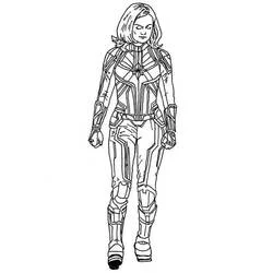Captain Marvel - Kostenlose Ausmalbilder zum Ausdrucken