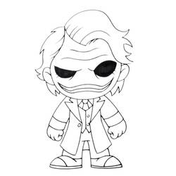 Malvorlage Joker chibi im Anzug stehend Malvorlage Joker chibi im Anzug stehend